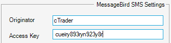 ctrader sms keys