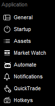 cTrader Hotkeys