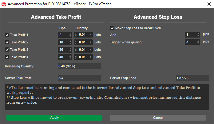 cTrader Advanced Forex Protection Tools