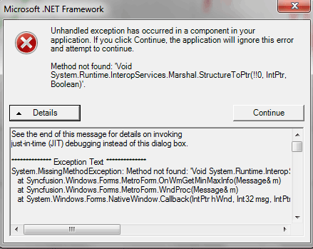 cTrader .NET Framework Error