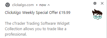 ClickAlgo Web Alert Example