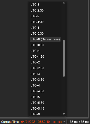 cTrader UTC Time