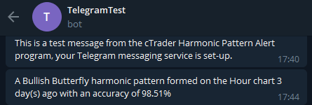 Harmonic Telegram Alert