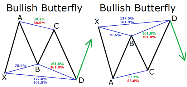 cTrader Harmonic Butterfly Patterns
