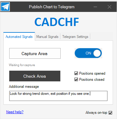 cTrader Telegram Automated Signals