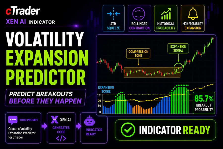 cTrader Volatility Expansion Predictor Indicator