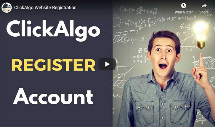 ClickAlgo Registration Video
