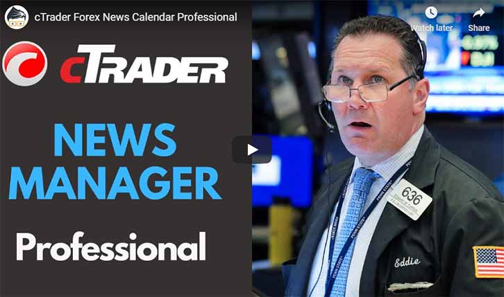 cTrader News Calendar Video