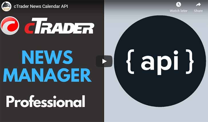 cTrader News Manager API Video